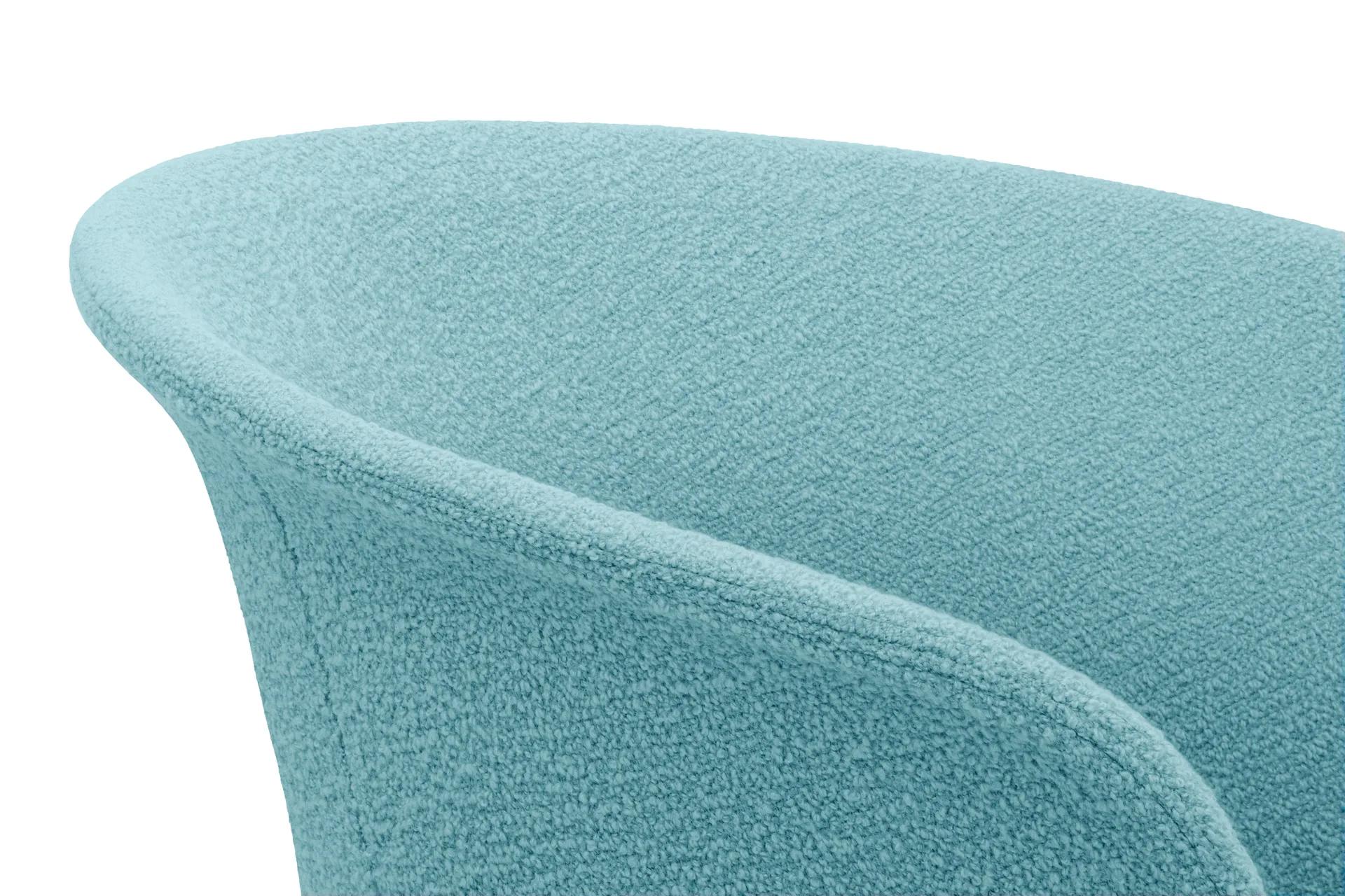 Kendo Swivel kontorstol med 5 hjul, Icicle-polished aluminium Hem