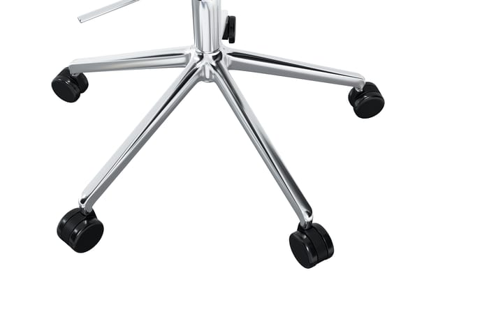 Kendo Swivel kontorstol med 5 hjul, Icicle-polished aluminium Hem