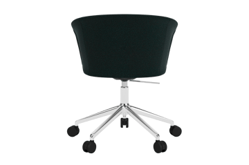 Kendo Swivel kontorstol med 5 hjul - Pine-polished aluminium - Hem