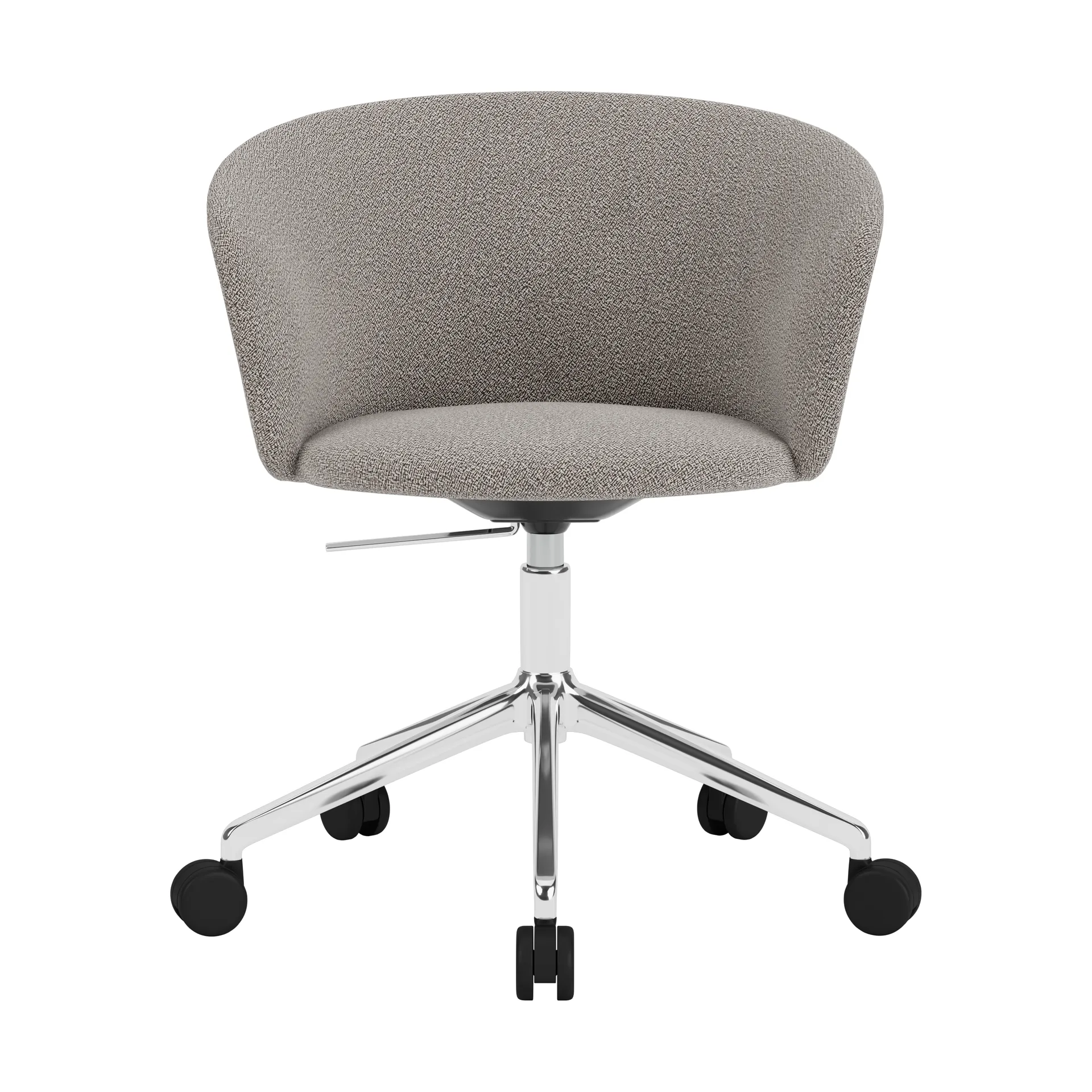 Kendo Swivel kontorstol med 5 hjul, Porcelain-polished aluminium Hem