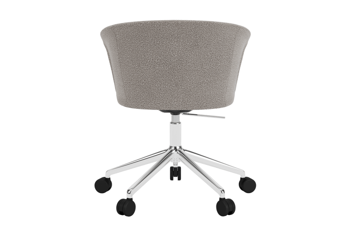 Kendo Swivel kontorstol med 5 hjul, Porcelain-polished aluminium Hem