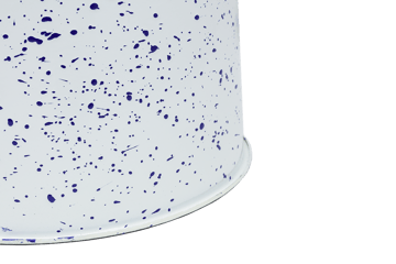 Last krakk Ø32x44 cm - White-blue splatter - Hem