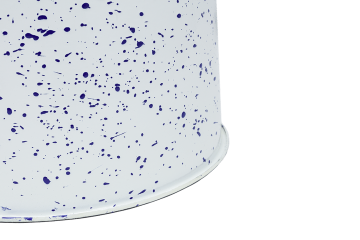 Last krakk Ø32x44 cm, White-blue splatter Hem