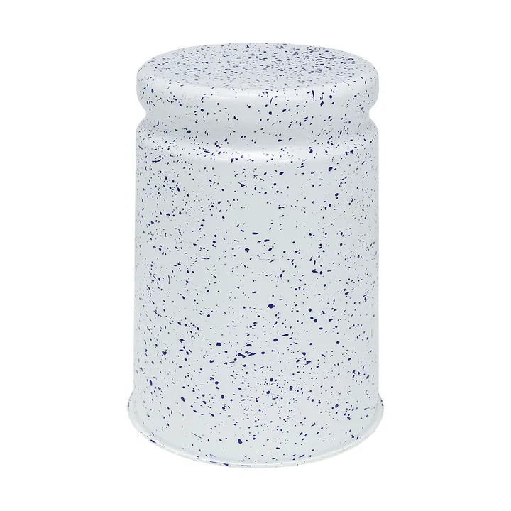 Last rund krakk Ø32x44 cm - White-blue splatter - Hem