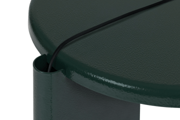 Lolly sidebord 56 cm - Black green gloss - Hem