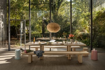 Max spisebord med benker 250 cm - Ask - Hem