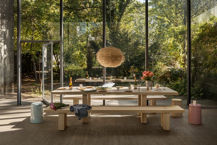 Max spisebord med benker 250 cm, Ask Hem