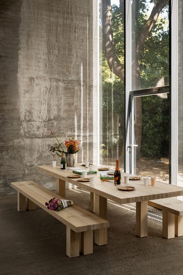 Max spisebord med benker 250 cm - Ask - Hem