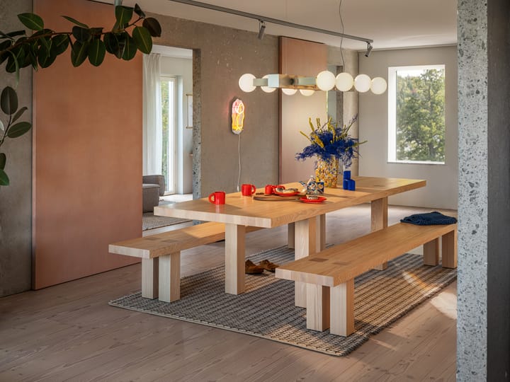 Max spisebord med benker 250 cm, Ask Hem
