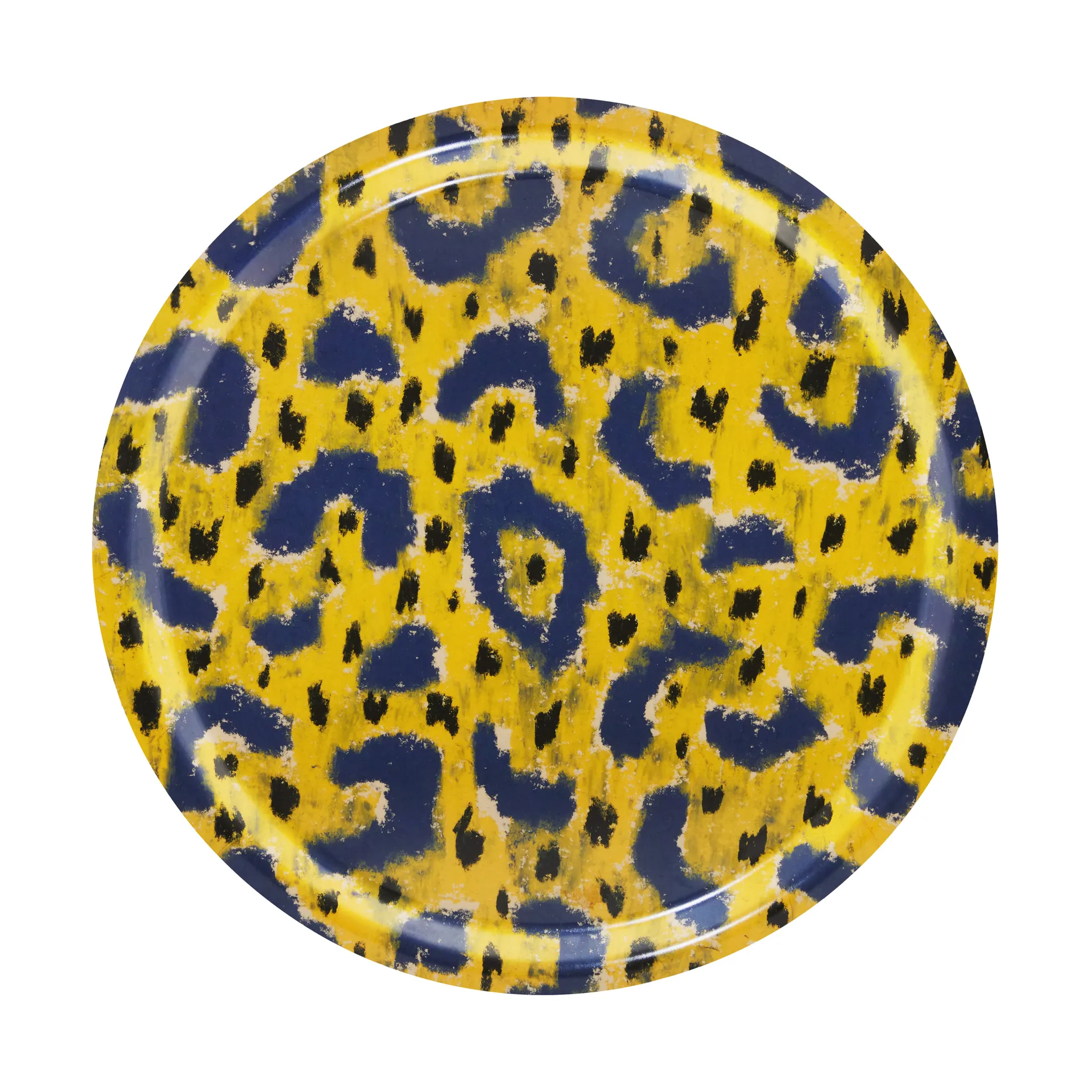 Monster brett Medium Ø49 cm, Ochre yellow-grey-black Hem