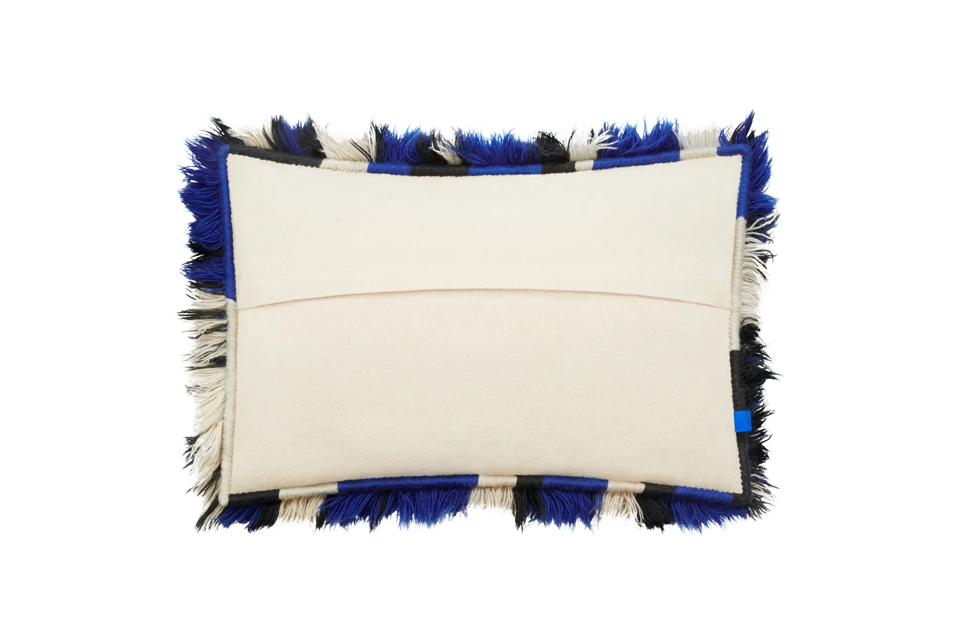 Monster pute Large 40x60 cm, Ultramarine blue-off white Hem