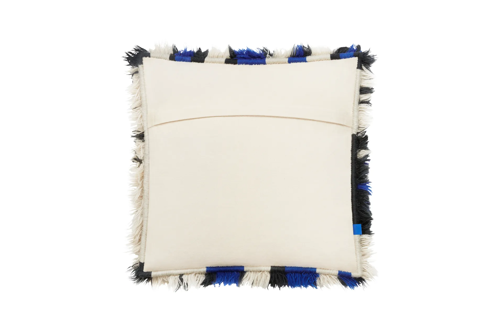 Monster pute Medium 50x50 cm, Ultramarine blue-off white Hem