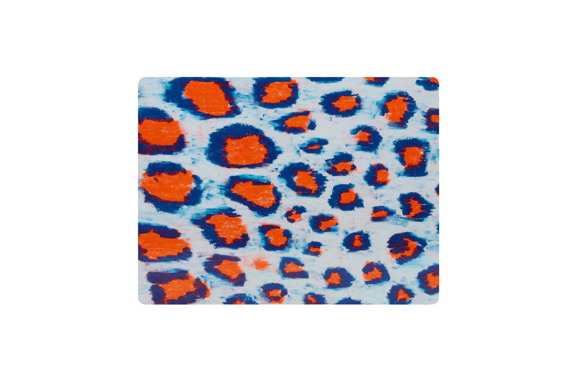 Monster spisebrikke 30x40 cm 2-pakning, Coral-white-ultramarine blue Hem