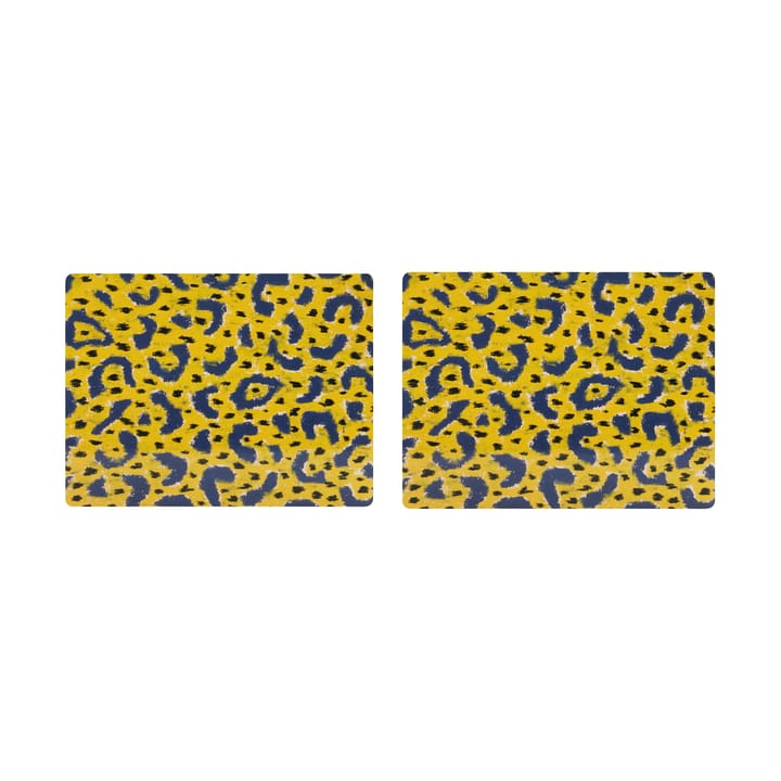 Monster spisebrikke 30x40 cm 2-pakning - Ochre yellow-grey-black - Hem