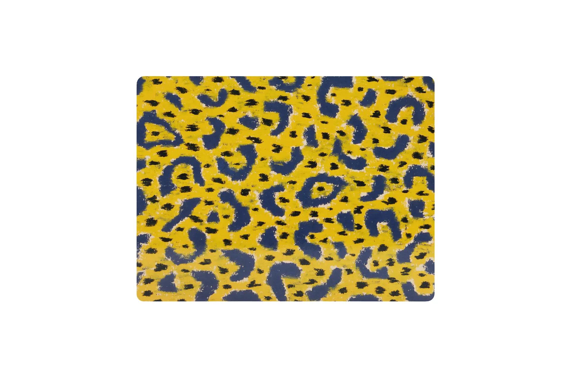 Monster spisebrikke 30x40 cm 2-pakning, Ochre yellow-grey-black Hem