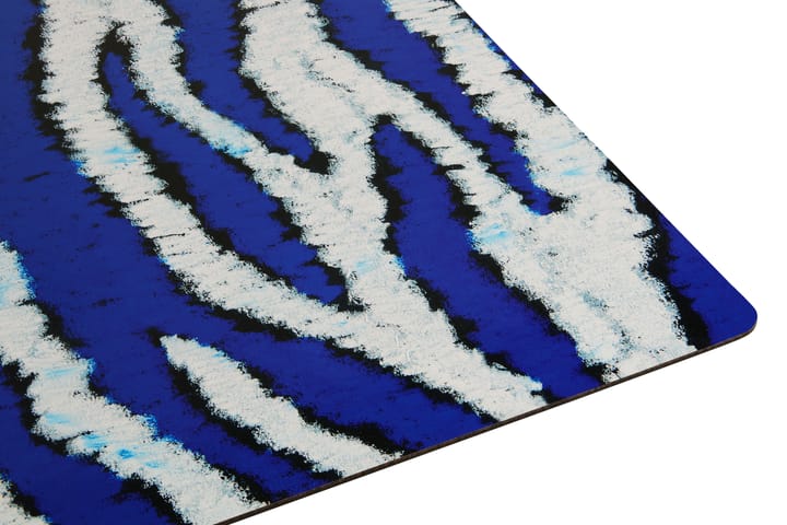 Monster spisebrikke 30x40 cm 2-pakning, Ultramarine blue-white Hem