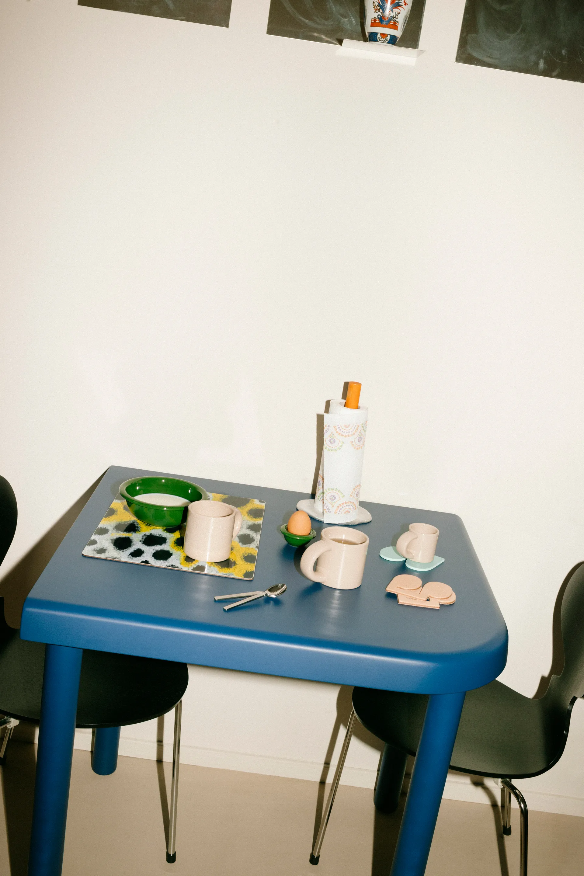 Monster spisebrikke 30x40 cm 2-pakning, White-yellow-black Hem