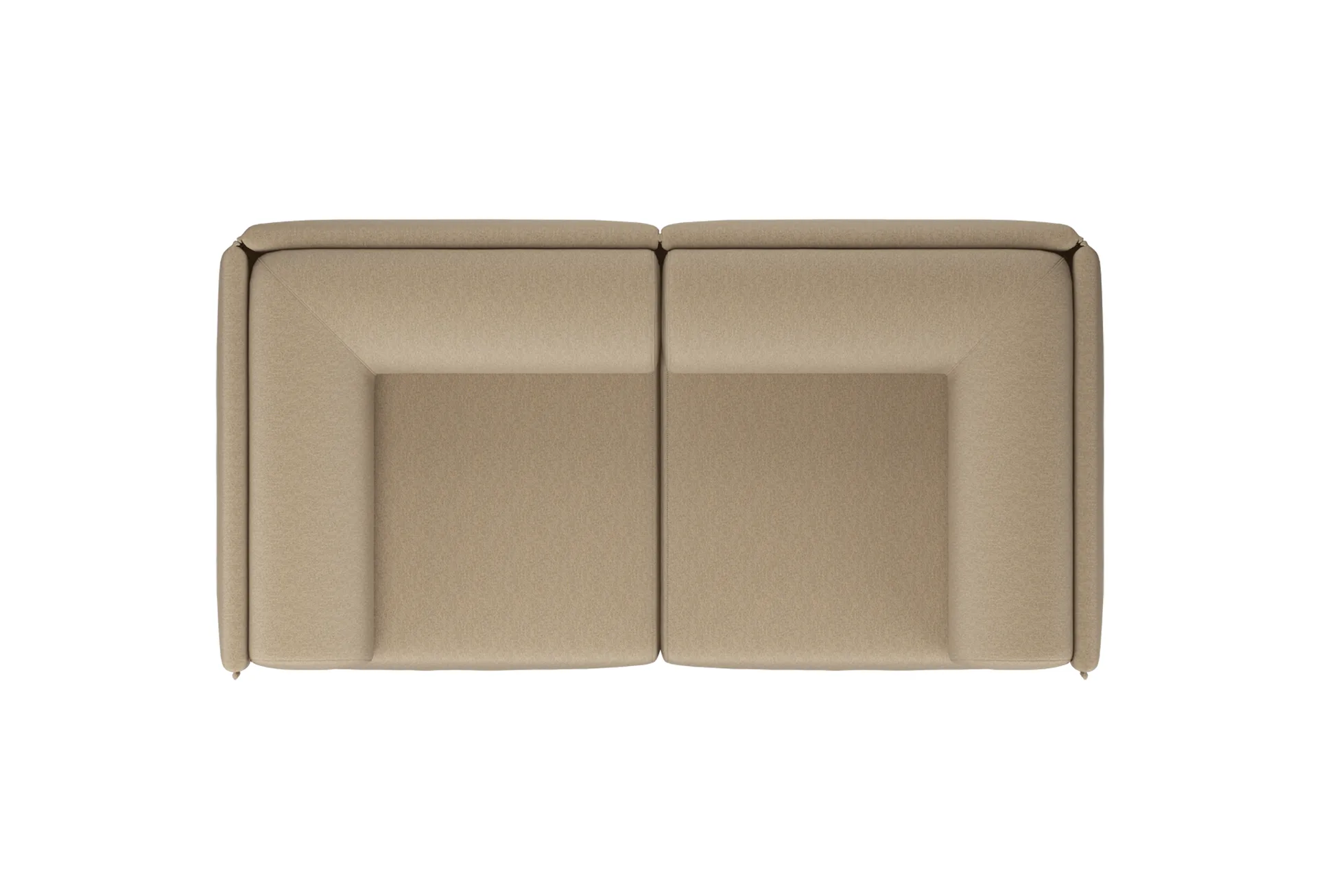 Palo Block 2-seters sofa med armlene Low 200 cm, Beige Hem