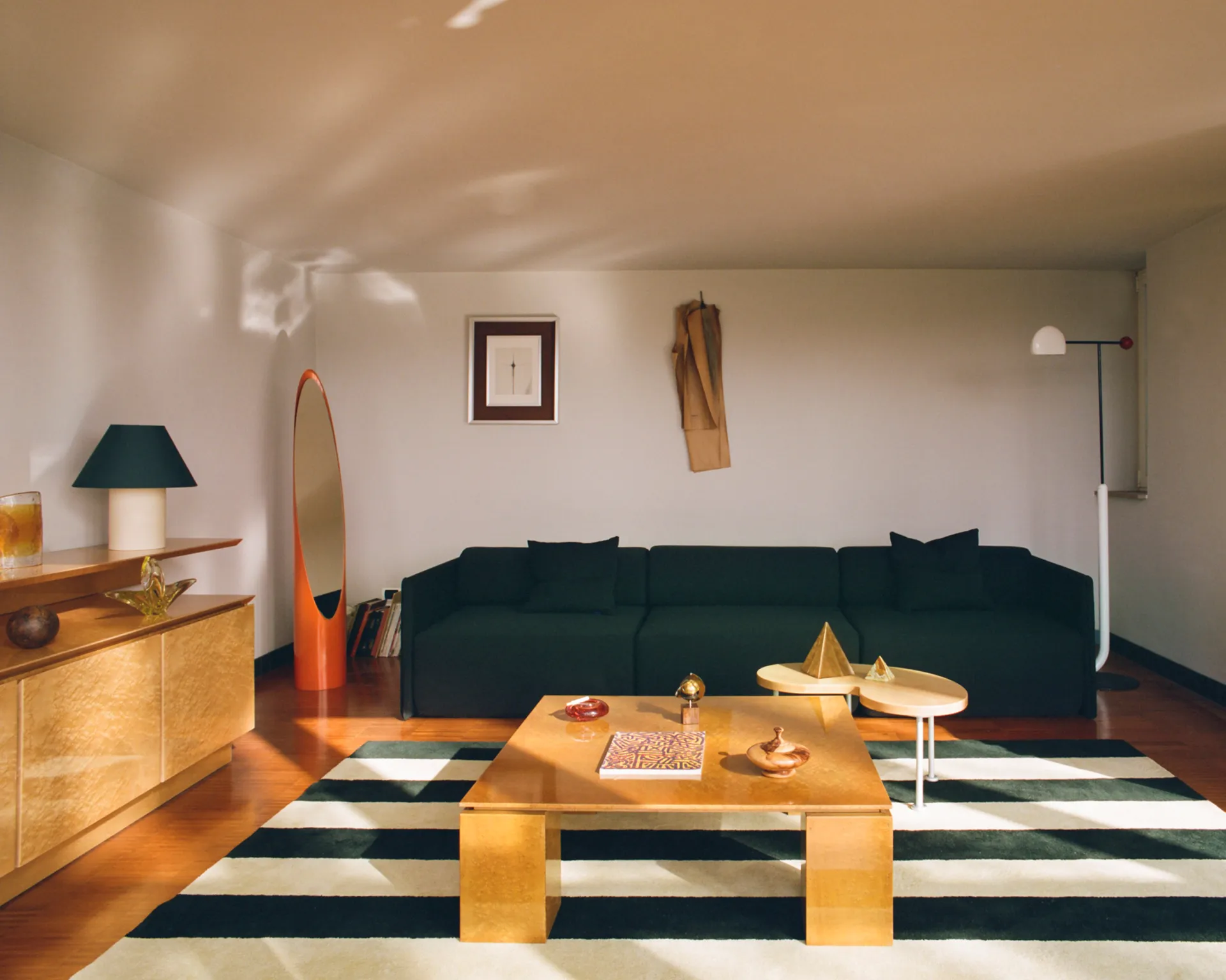 Palo Block 3-seters sofa Low 295 cm, Pine Hem