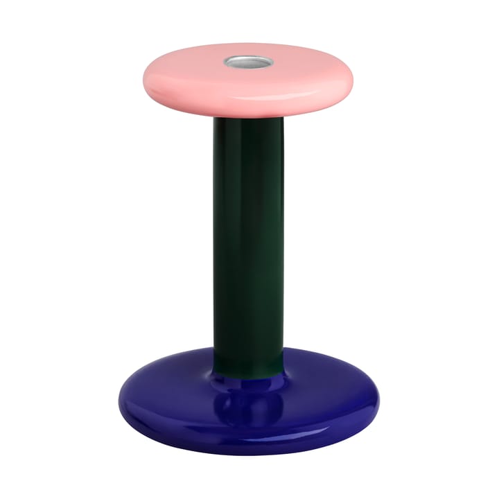 Pesa lysestake Medium 18 cm - Pink-black green-night blue - Hem
