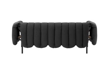Puffy 2,5-seters sofa 205 cm - Anthracite-black grey - Hem