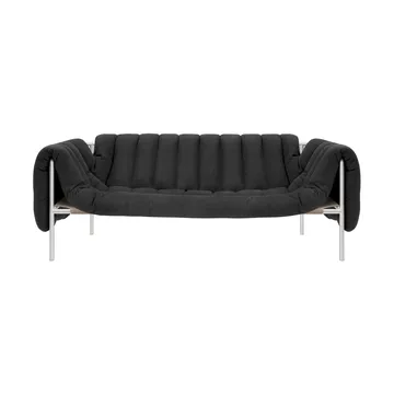 Puffy 2,5-seters sofa 205 cm - Anthracite-rustfritt stål - Hem
