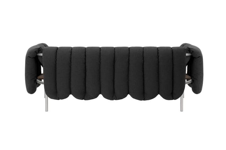 Puffy 2,5-seters sofa 205 cm, Anthracite-rustfritt stål Hem