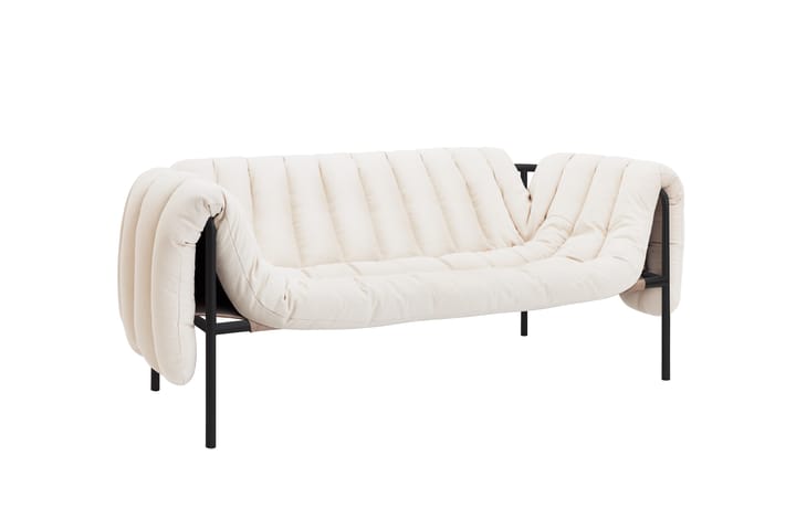 Puffy 2,5-seters sofa 205 cm, Natural-black grey Hem