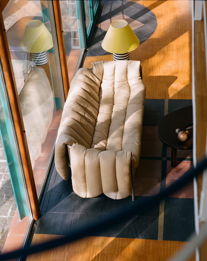 Puffy 2,5-seters sofa 205 cm, Natural-rustfritt stål Hem