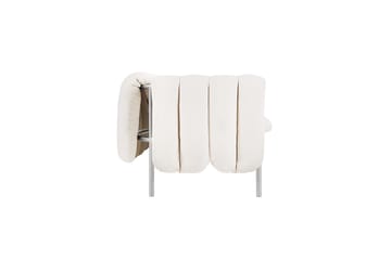 Puffy 2,5-seters sofa 205 cm - Natural-rustfritt stål - Hem