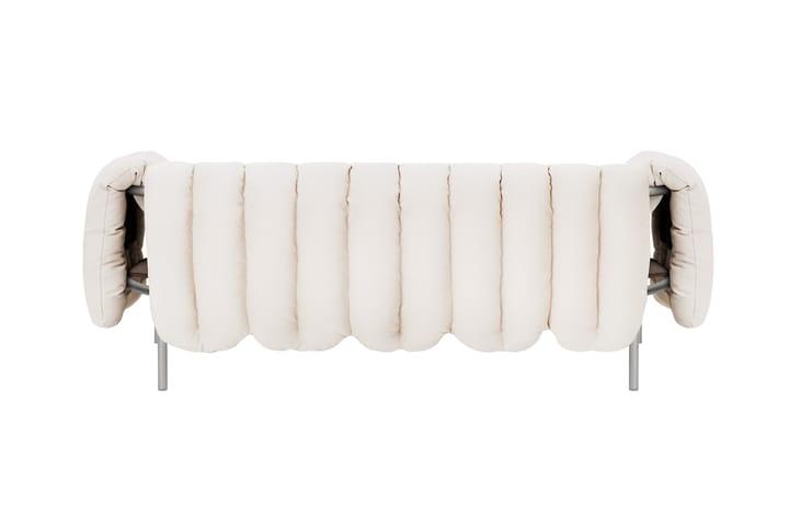 Puffy 2,5-seters sofa 205 cm, Natural-rustfritt stål Hem