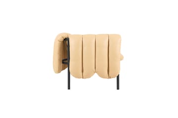 Puffy 2,5-seters sofa 205 cm - Sand leather-black grey - Hem