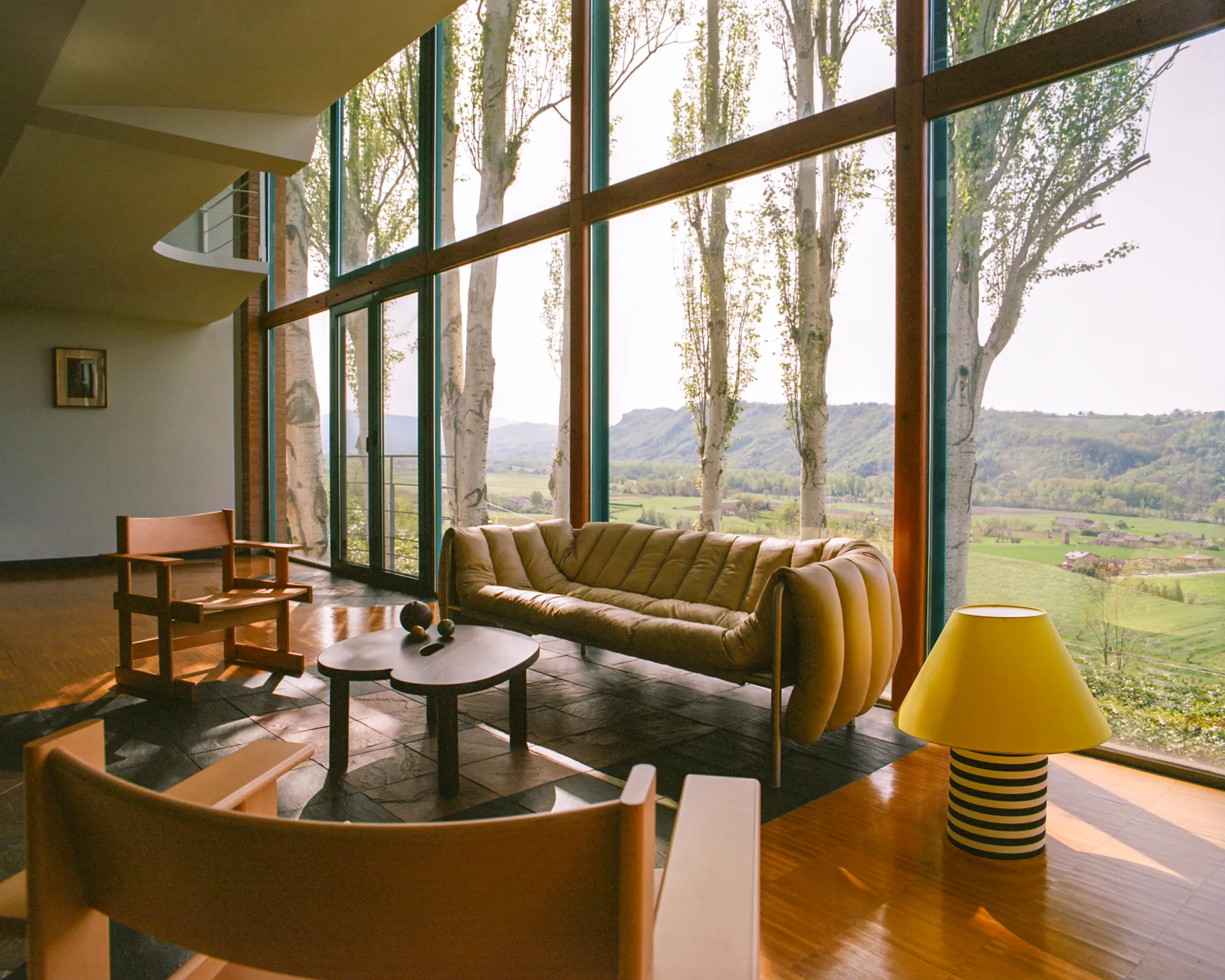 Puffy 2,5-seters sofa 205 cm, Sand leather-cream Hem