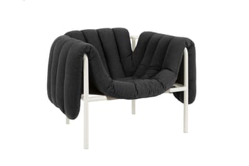 Puffy loungelenestol - Anthracite-cream - Hem