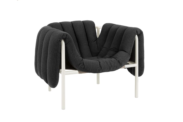 Puffy loungelenestol, Anthracite-cream Hem