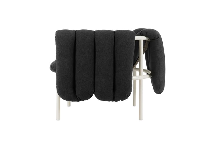 Puffy loungelenestol, Anthracite-cream Hem