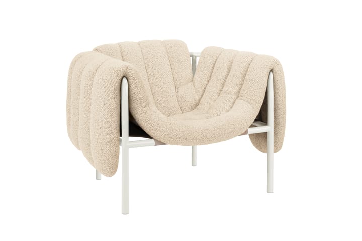 Puffy loungelenestol, Eggshell-cream Hem