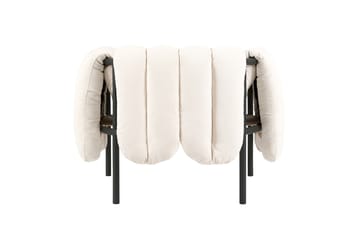 Puffy loungelenestol - Natural-black grey - Hem