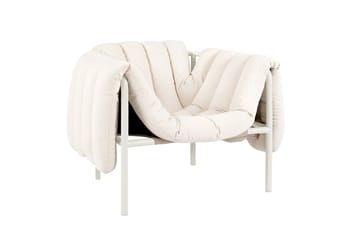 Puffy loungelenestol - Natural-cream - Hem