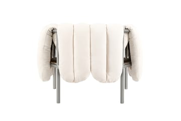 Puffy loungelenestol - Natural-rustfritt stål - Hem