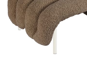 Puffy loungelenestol + ottoman - Sawdust-cream - Hem