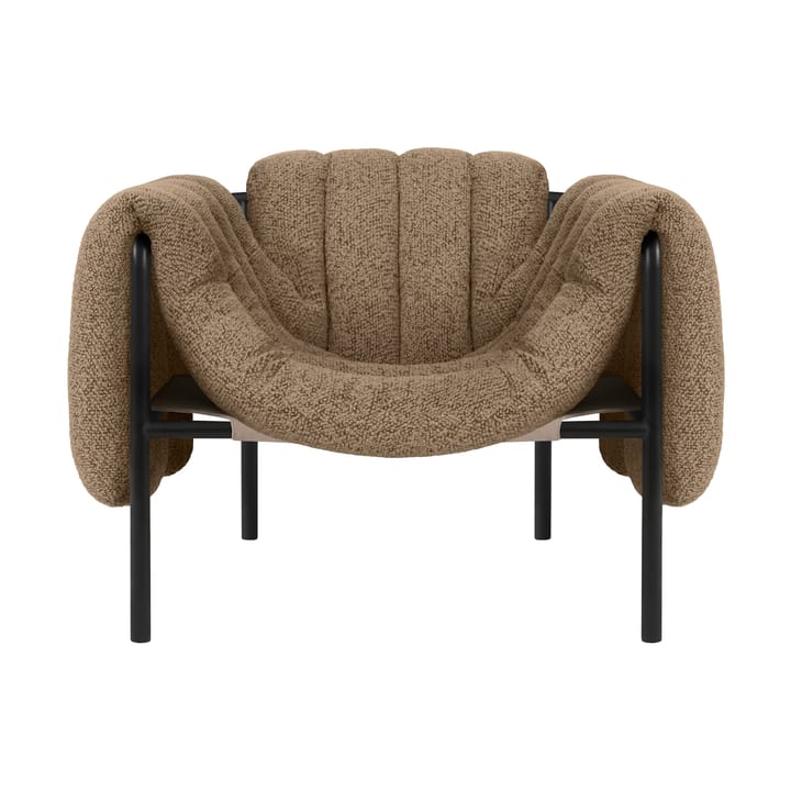 Puffy loungelenestol - Sawdust-black grey - Hem