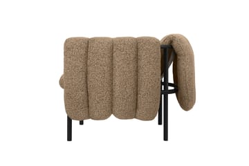 Puffy loungelenestol - Sawdust-black grey - Hem