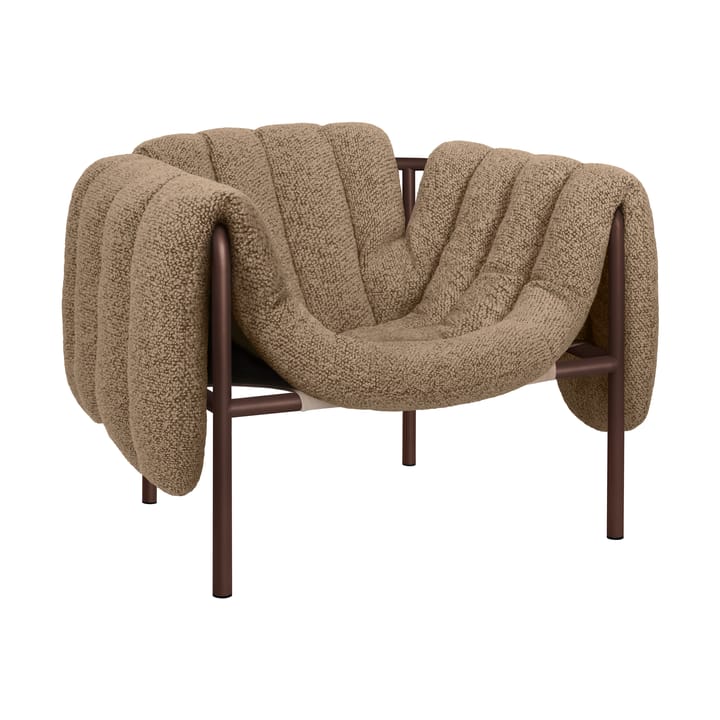 Puffy loungelenestol - Sawdust-chocolate brown - Hem