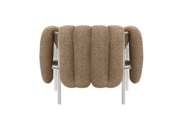 Puffy loungelenestol - Sawdust-rustfritt stål - Hem