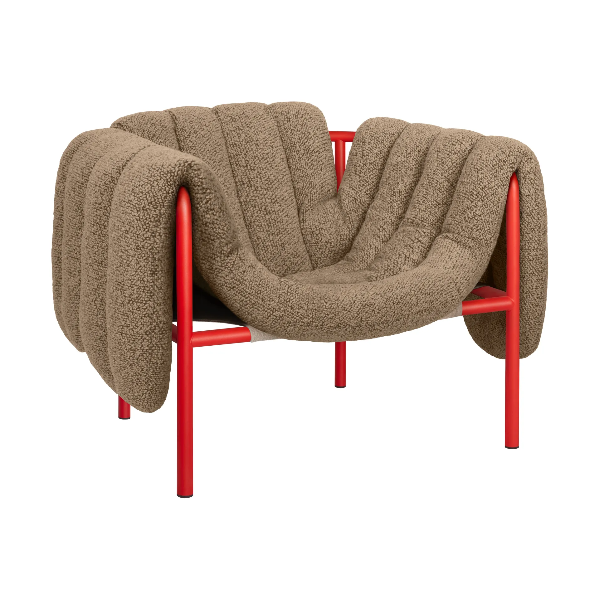 Puffy loungelenestol, Sawdust-traffic red Hem