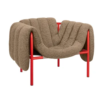 Puffy loungelenestol - Sawdust-traffic red - Hem