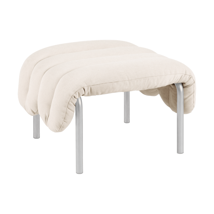 Puffy ottoman 58x67 cm - Natural-rustfritt stål - Hem