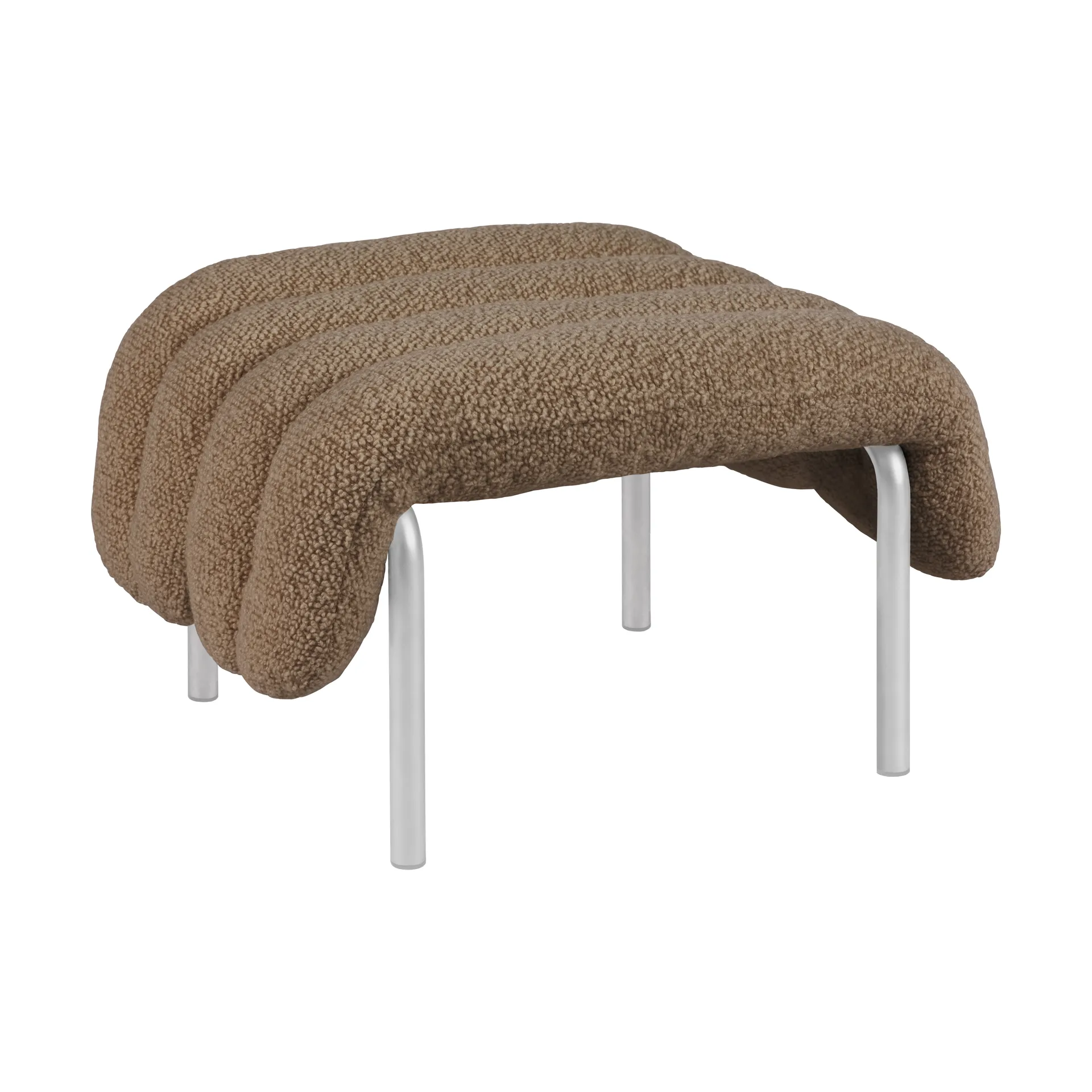 Puffy ottoman 58x67 cm, Sawdust-rustfritt stål Hem