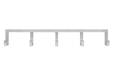 Tig Quintuple knagg 115 cm - Børstet aluminium - Hem